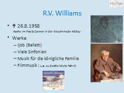 R.V. Williams